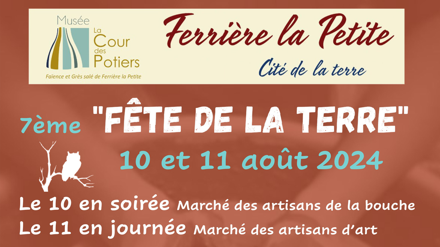 10 & 11 août 2024 : 7ème Fête de la Terre - Musée La Cour des Potiers