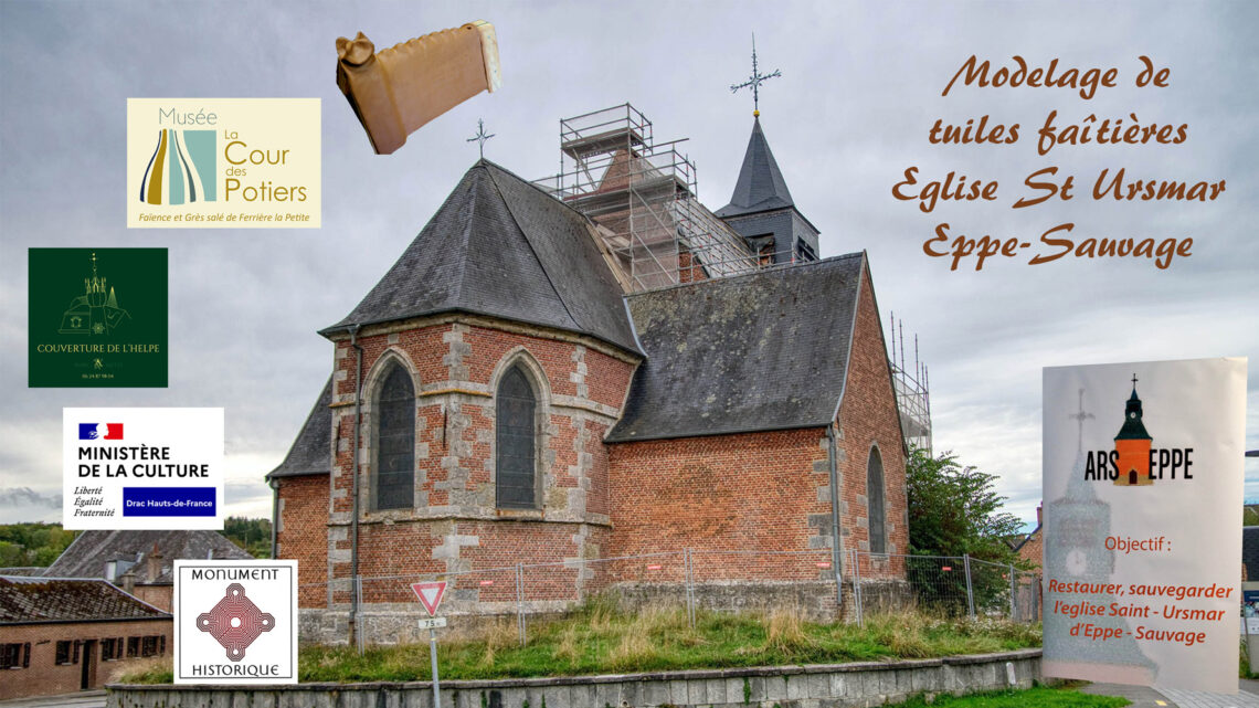 Protégé : Février 2026 : Eglise d&rsquo;Eppe Sauvage : Modelage de tuiles faîtières