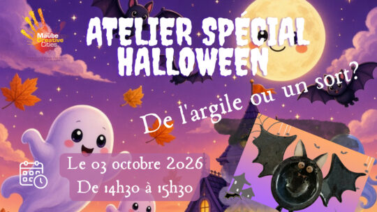 3 octobre 2026 : Atelier spécial Halloween